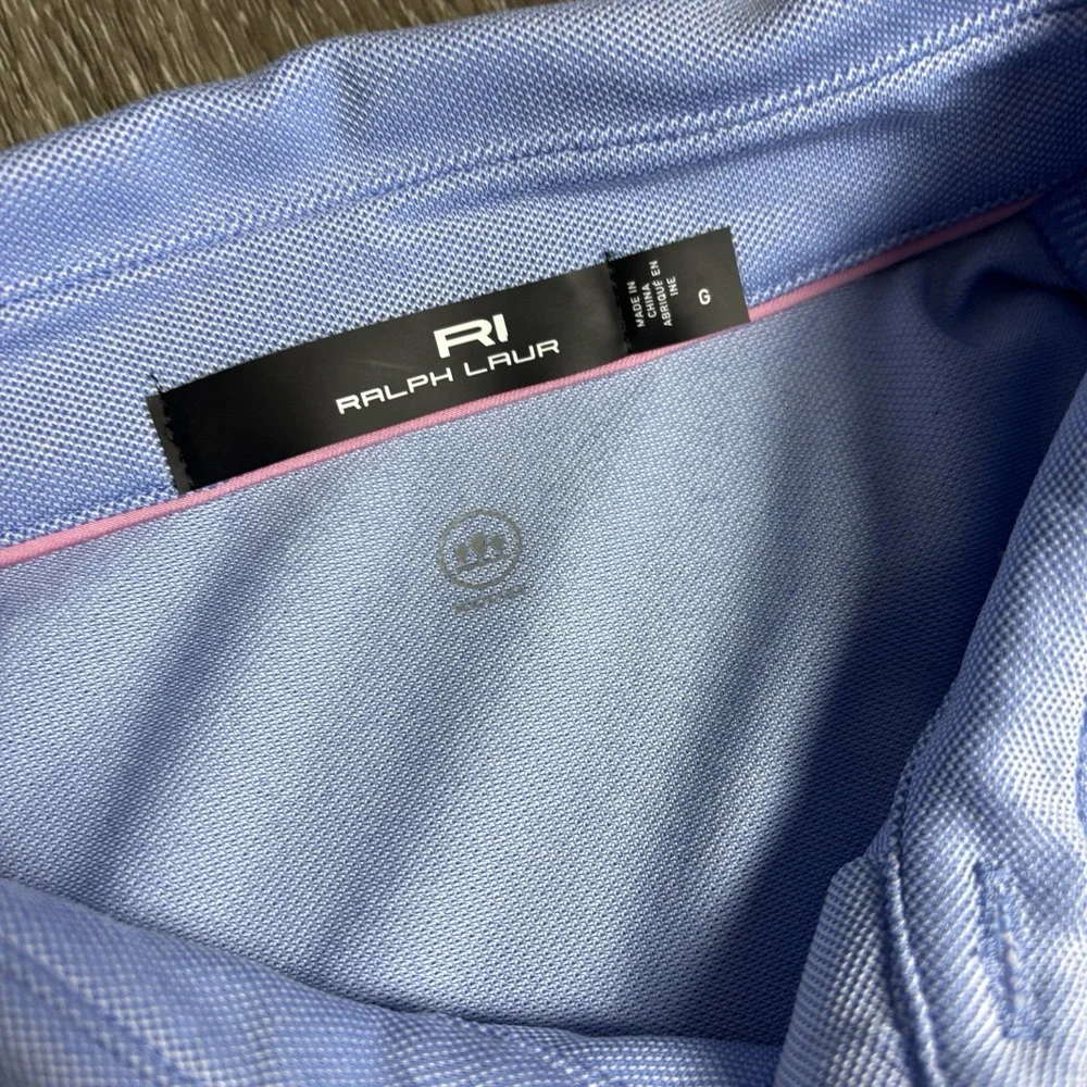 RLX Ralph Lauren‎ Men's L Wicking Oxford Performance Golf Polo Shirt
